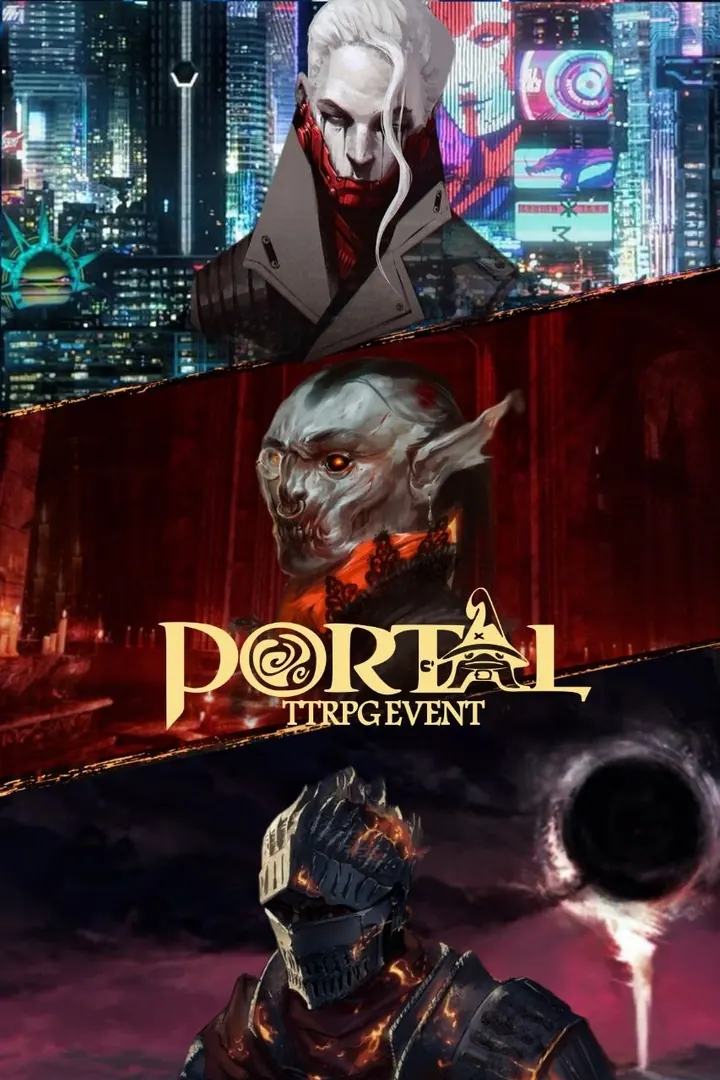 پوستر ایونت TTRPG، سبک سایبرپانک